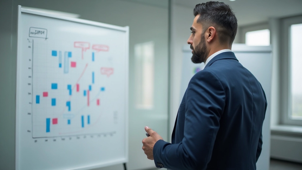 Стратег обсуждает планы развития с коллегой в офисе