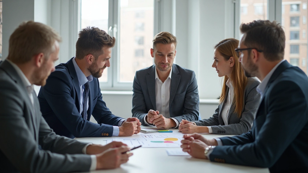 Команда обсуждает улучшение процессов