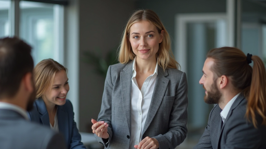 Консультант проводит встречу с командой