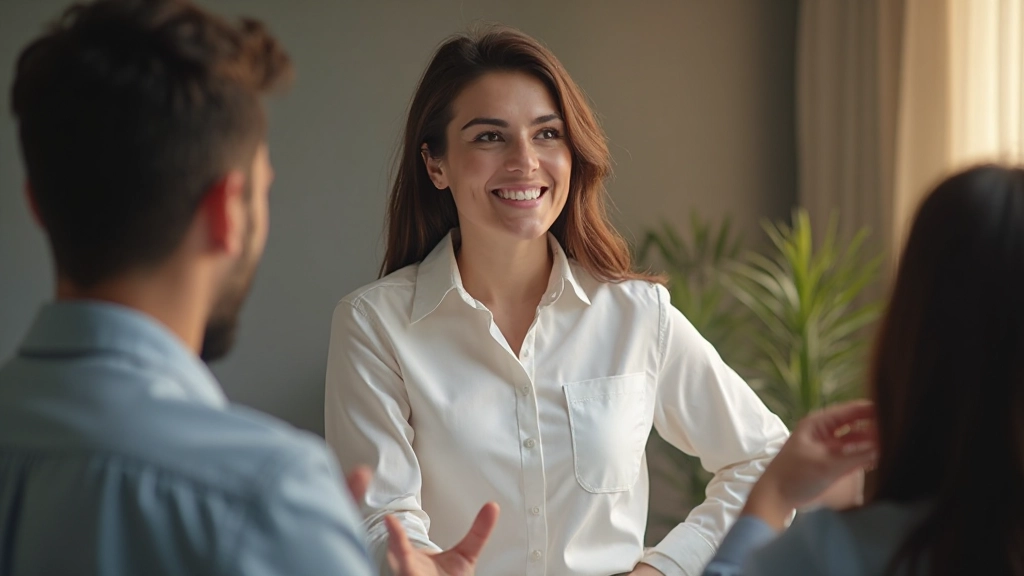 Специалист по развитию проводит тренинг с группой сотрудников